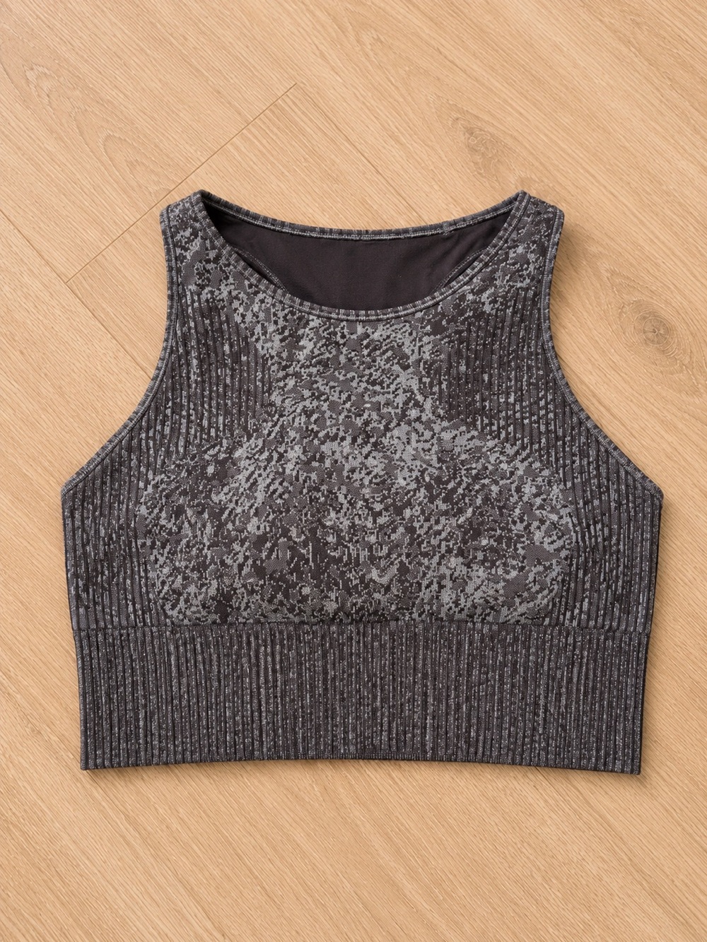 Lululemon Ebb to Train Sports Bra, Size 10, Grey Speckle
